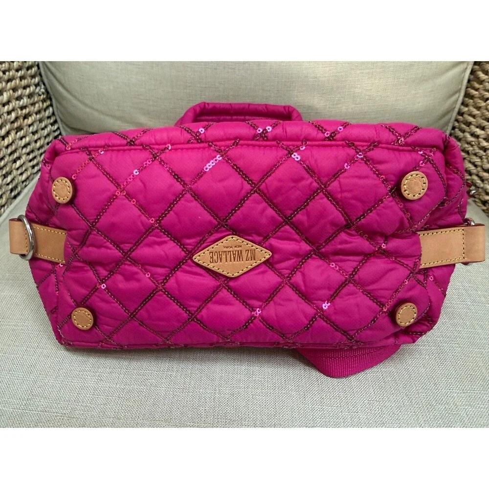 MZ Wallace Fuchsia Pink Sequin Sutton Deluxe - NWT